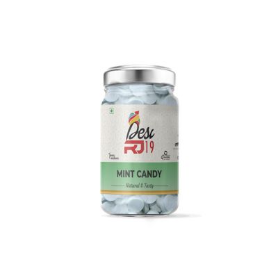 Desi RJ19 Mint Candy, Minty Bliss Delights - Refreshing Mint Candy for Instant Freshness, 800gm Pack