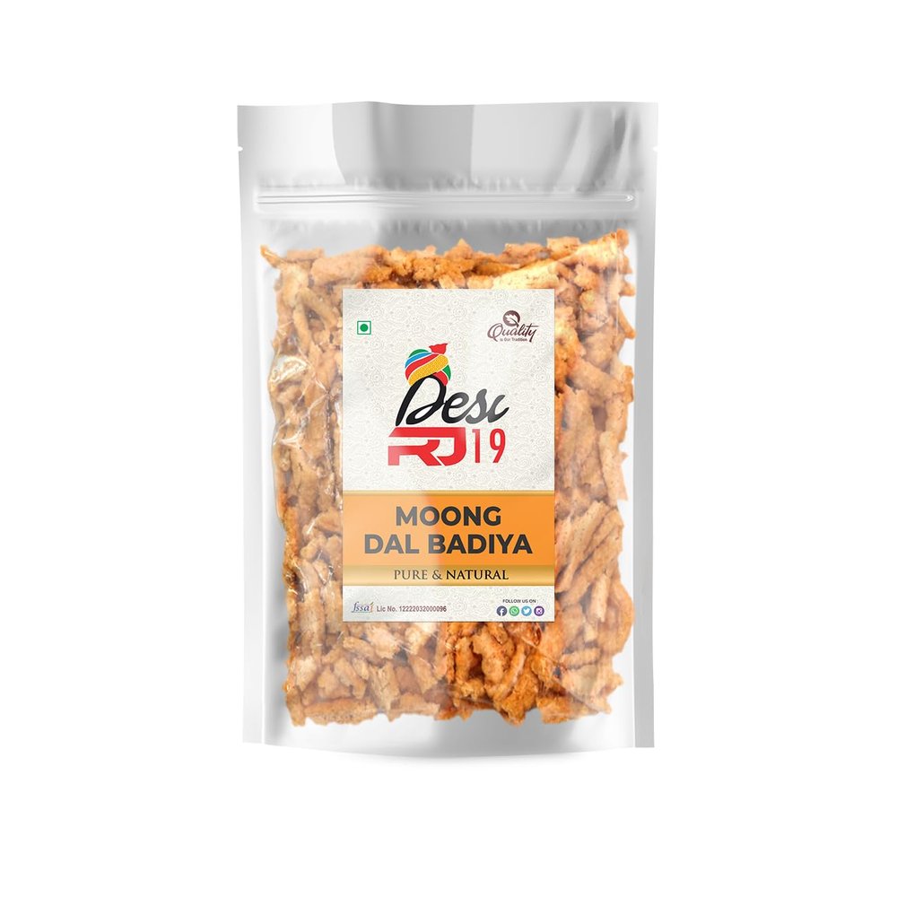 Desi RJ19 Homemade Marwadi Moong Dal Mangodi Rajasthani Badiya, 800gm Pack