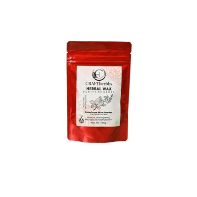 CRAFTHERBBS Bikini Wax Powder 10 Minutes Herbal Hair Removal Wax Easy to use at home, No chemicals - No Irritation, No Skin rashes for Women and Girls (100g) (Bikini Wax)