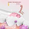 beatXP Jiggle Sonic Electric Toothbrush for Kids with 2 Brush Heads & 3 Cleaning Modes | Rechargeable Electric Toothbrush | 20500 strokes/min with Long Battery Life (Milky White) view 2
