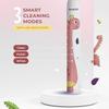 beatXP Jiggle Sonic Electric Toothbrush for Kids with 2 Brush Heads & 3 Cleaning Modes | Rechargeable Electric Toothbrush | 20500 strokes/min with Long Battery Life (Milky White) view 3