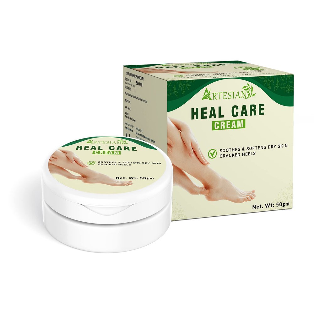 ARTESIAN Artesian Heal Care Cream For Heel Repair, Ayurvedic Foot care cream With Benefits Of Aloe Vera - 50 Gram