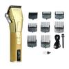 WMARK NG-2036 Professional Zero Gapped Hair Clipper Self Sharpening Blade 6000/7000 RPM 2 Speed Magnetic Motor Charging Adapter 8 Guide Comb Taper Lever Adjustment Runtime 120-150 min 2000 mAh, Gold view 1