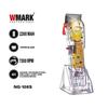 WMARK NG-108S Professional Zero Gapped Hair Clipper Self Sharpening Blade 7300 RPM Magnetic Motor charging adaptor 4 Guide Comb Taper Lever Adjustments for close cut trimming for men Runtime 240 min view 3