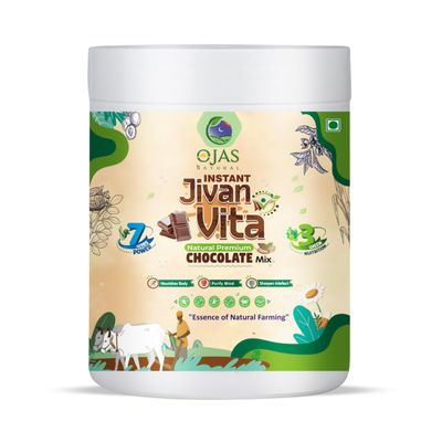 OJAVEDA Instant Choco Milk Mix | Rich & Creamy Chocolate Drink with Green Nutrition | Quick & Delicious Beverage for Kids & Adults | Anytime Enjoyment | 100g Pack