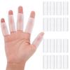 16PCS Gel Finger Sleeve Protectors, Silicone Finger Cots Finger Cover Cap Finger Support for Arthritis, Finger Pain, Silicone Fingers Protector for Golf, Basketball, Golf, Rugby, Cracked Finger view 1