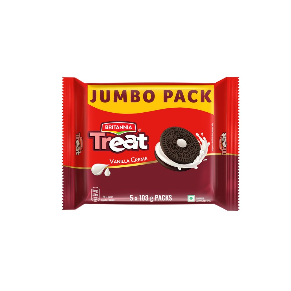 Britannia Treat Vanilla Creme Sandwich Biscuits 515g