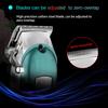 KIKI NEW GAIN NG-116 PLUS Salon Series Professional Cordless Hair Clipper Digital Display 6500 RPM Powerful rotary Motor High Carbon steel 4 Guide Comb Taper Lever Adjustment Runtime: 240 min, Green view 4