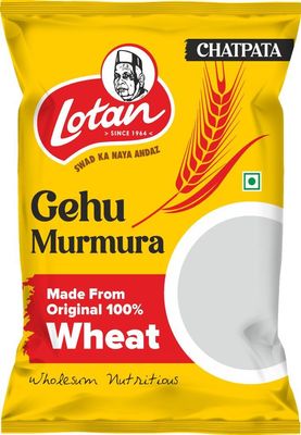Lotan Chatpata & Crunchy Gehu Murmura Puffed Wheat for Healthy Breakfast Snack Food | 60gm | Pack of 1 | Chemical Free & Pesticides Free | Naturally Gluten-Free