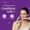 Perfora Teeth Whitening Care|Dark Night Electric Toothbrush|Purple Magic Whitening Serum Toothpaste|Purple Toothpaste For Teeth Whitening|Sls Free & No Artificial Sweetener|Pack Of 2 - Adult view 2