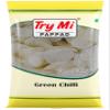 Try Mi Pappad Green Chilli Papad 200 Gram pack of 5 (1kg) - Vadagam * Fryums * Applam * Appalam view 1