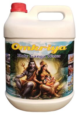Omkriya Gangasagar 5 Litre Ganga jal for Puja & Religious Works | Hand Collected(Unfiltered) [Model no.: 5 Litre CMD Jar]