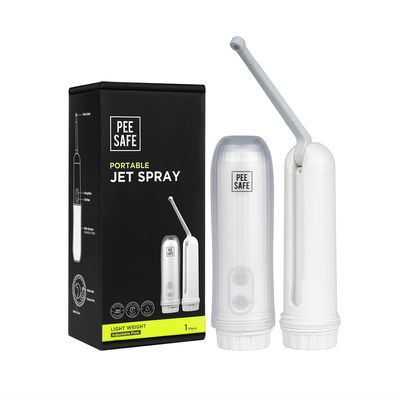 PEESAFE Portable Jet Spray For Travel With Adjustable Nozzle & High Low Spray Mode | Travel-Friendly Handheld Bidet Spray | Travel & Toilet Essentials | Easy To Use | [ Battery Operated ]