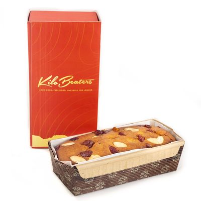 KILOBEATERS Premium Christmas Plum Cake With Dry Fruits And Nuts, Made With 100% Almond Flour, Zero Calorie Sweetener And Zero Sugar - (300 gm) Pack of 1