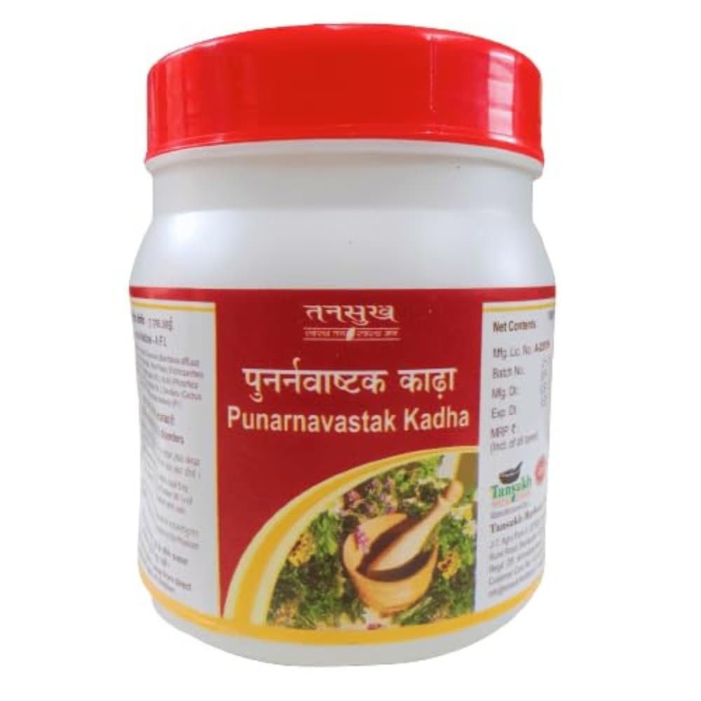 Tansukh Punarnavashtak Kadha - Pack Of 250 gm | Punarnava, Neem, Patol Patra, Sonth, Kutki, Giloy, Devdaru & Harad | Container Type - Bottle