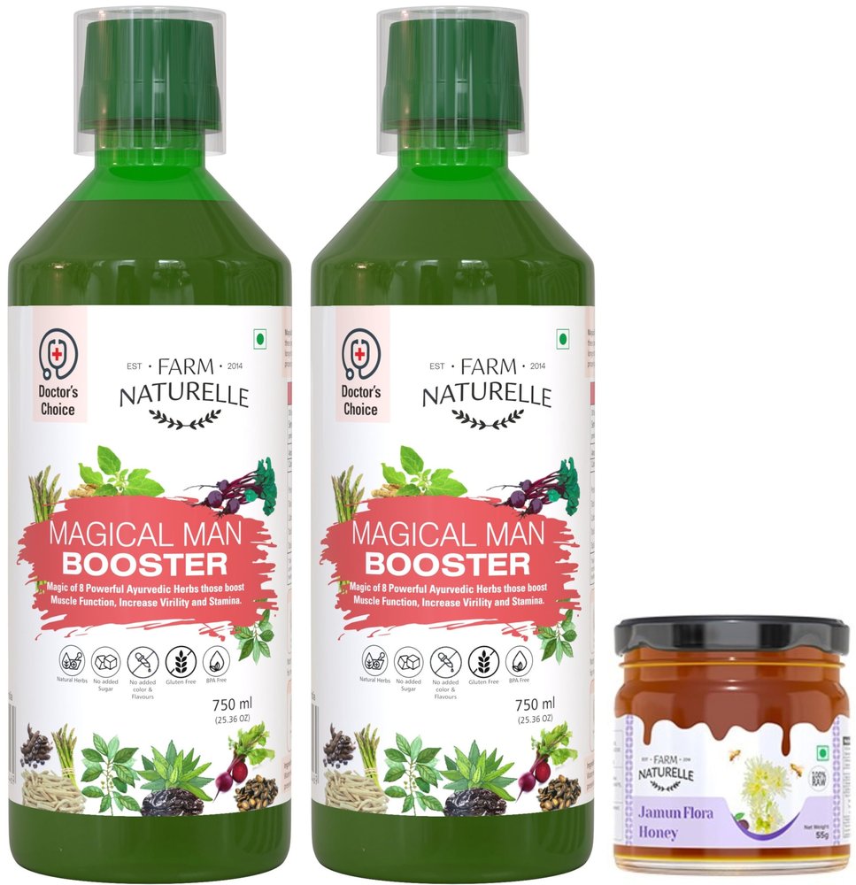 Farm Naturelle - Magical Man Juice 750ml X 2 | Supports Men's Health | Boosts Stamina and Vitality | 30 Day's Pack