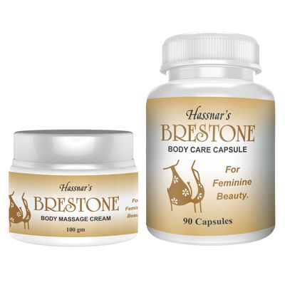 Hassnar's Combo of Body Massage Cream and Breast Care Capsule for Women