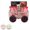 SFU E Com Delicious Barone With Loaded Yummy Kitkat Chocolate Hamper| Diwali Chocolate Gift | Premium Diwali Concreate Diya with Chocolate Hamper | Chocolate Gift Hamper | 1500 view 1