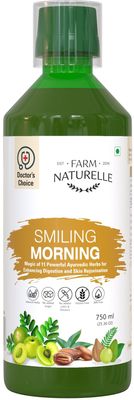 Farm Naturelle - Smiling Morning Juice 750ml | Energizing Morning Drink | Boosts Metabolism |15 Day's Pack