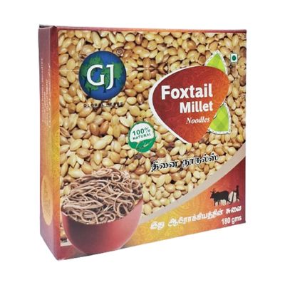 GJ GLOBAL HERBS Foxtail Millet Noodles - No Maida | Not Fried Foxtail Healthy Noodles (180g)