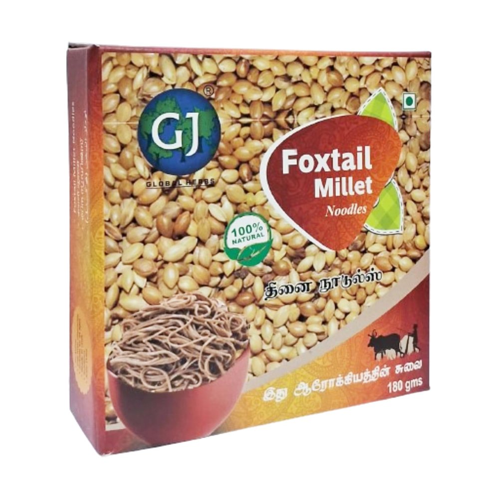 GJ GLOBAL HERBS Foxtail Millet Noodles - No Maida | Not Fried Foxtail Healthy Noodles (180g)