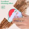 Cabilock Christmas Dishes Scrub Sponges, 2Pcs Kitchen Scouring Pads Cartoon Non Scratch Cleaning Scrubber Santa Christmas Tree Sink Washing Brush Cloths for Bowl Pan view 2