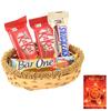 SFU E Com Crunchy Kitkat With Caramel Chocolate Hamper| Diwali Chocolate Gift | Premium Diwali Greeting Card with Chocolate Hamper | Chocolate Gift Hamper | 1191 view 1