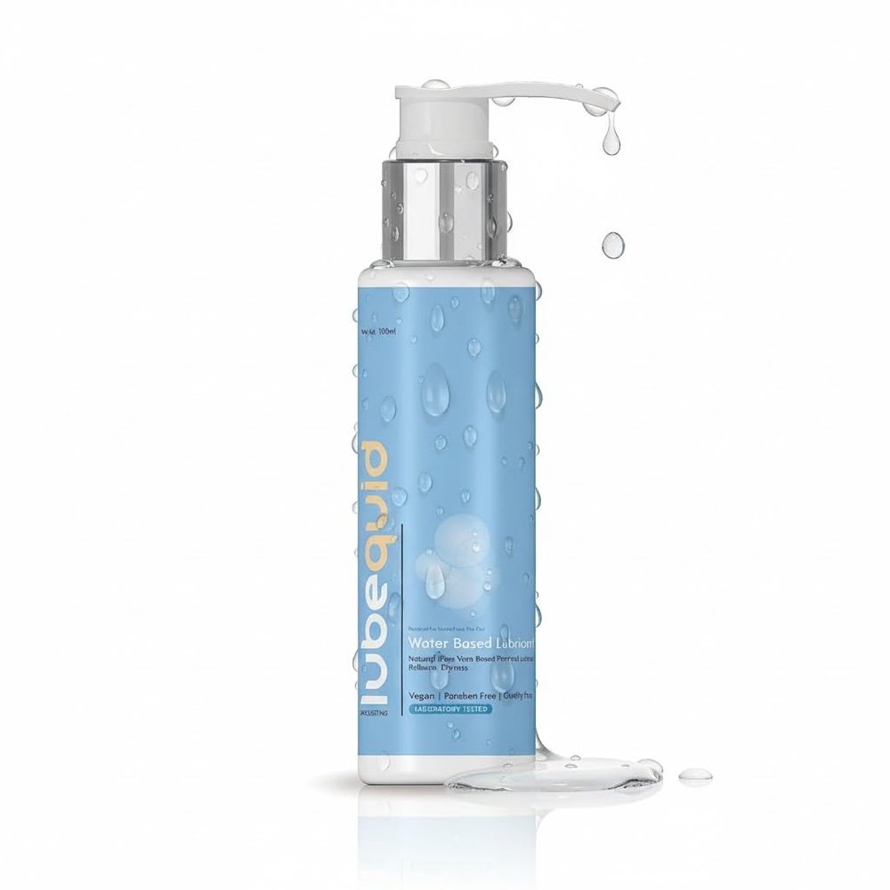 Lubequid natural Water-Based Personal Lubricant, 100 ML Bottle- 2 in 1 Lubricant & massage Gel for Men and Women ~ Water Based Lube ~ Skin Friendly, Silicone and Paraben Free