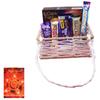 SFU E Com Premium Crackle With Desginer Basket Chocolate Hamper| Diwali Chocolate Gift | Premium Diwali Greeting Card with Chocolate Hamper | Chocolate Gift Hamper | 1642 view 1