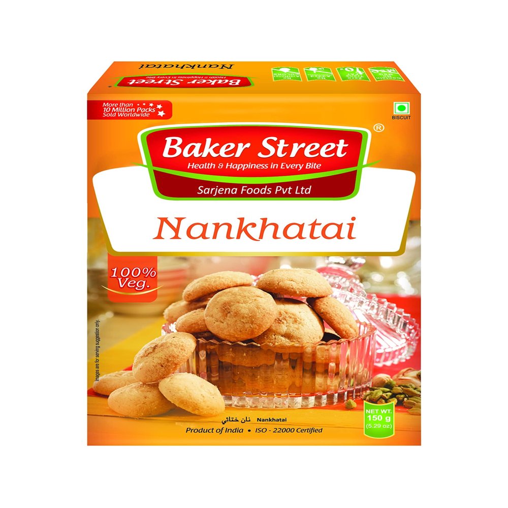 Baker Street Pista Nankhatai 150GMS (PACK OF 3)