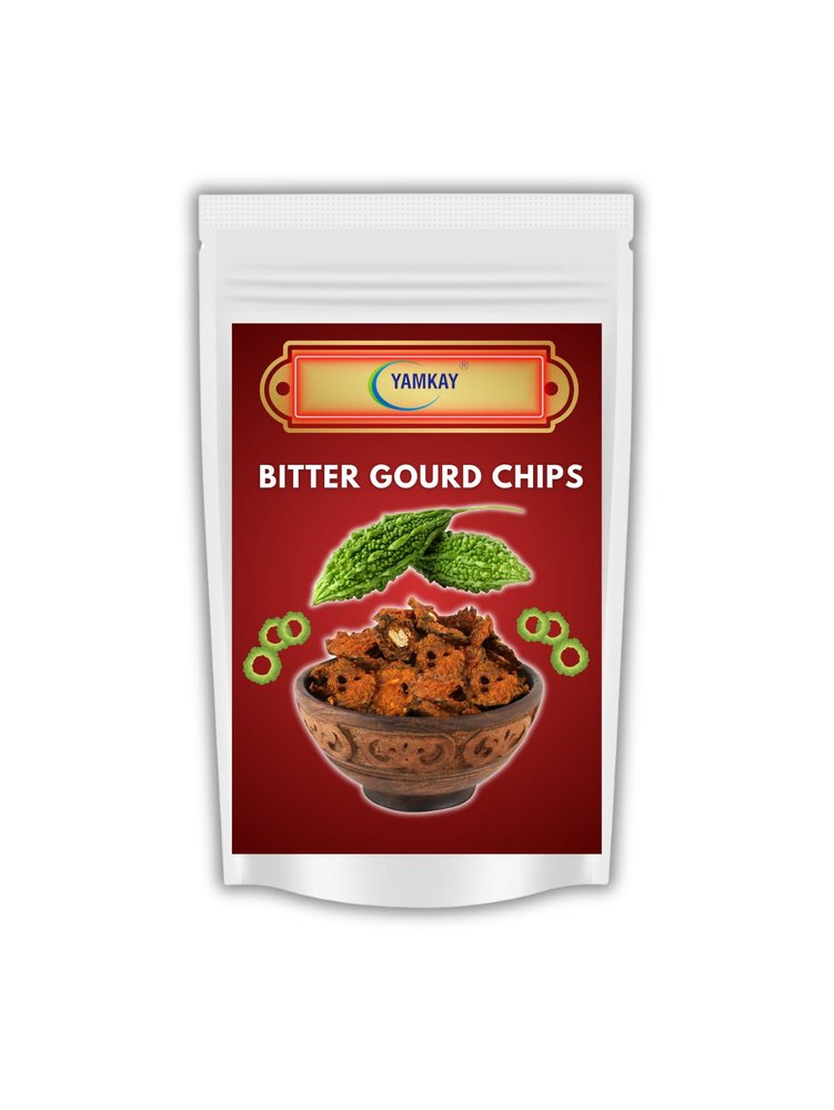 Yamkay Organic Home Made Bitter Gourd Raw Chips Indian Authentic Healthy Snacks 250 GM | Crispy Kozhikoden Crunchy Bitter Gourd Chips | Karela Chip | Special Karela Waffers | Traditional Indian Snacks | Made In Kerala | Kids Favourite Healthy Snacks