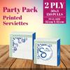 Kressa Printed Paper Napkins | 2 Ply Printed Tissue Paper Napkins (Pack Of 3) view 2