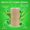 Beco- 2 Ply Kitchen Towel Rolls | 360 Pull (60 pulls x 6 roll) | Super Absorbent |100% Ecofriendly- Pure Bamboo Pulp | Chemical Free Paper Tissue| Pack of 6 view 2