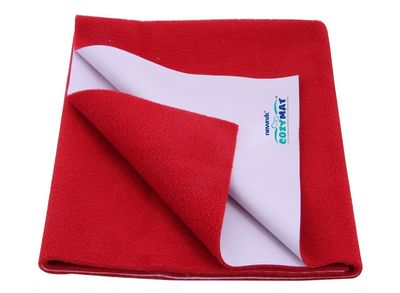 Reusable Underpad Washable Incontinence Bed Pad Overnight Sheet (CherryRed, Large (140cm x 100cm))