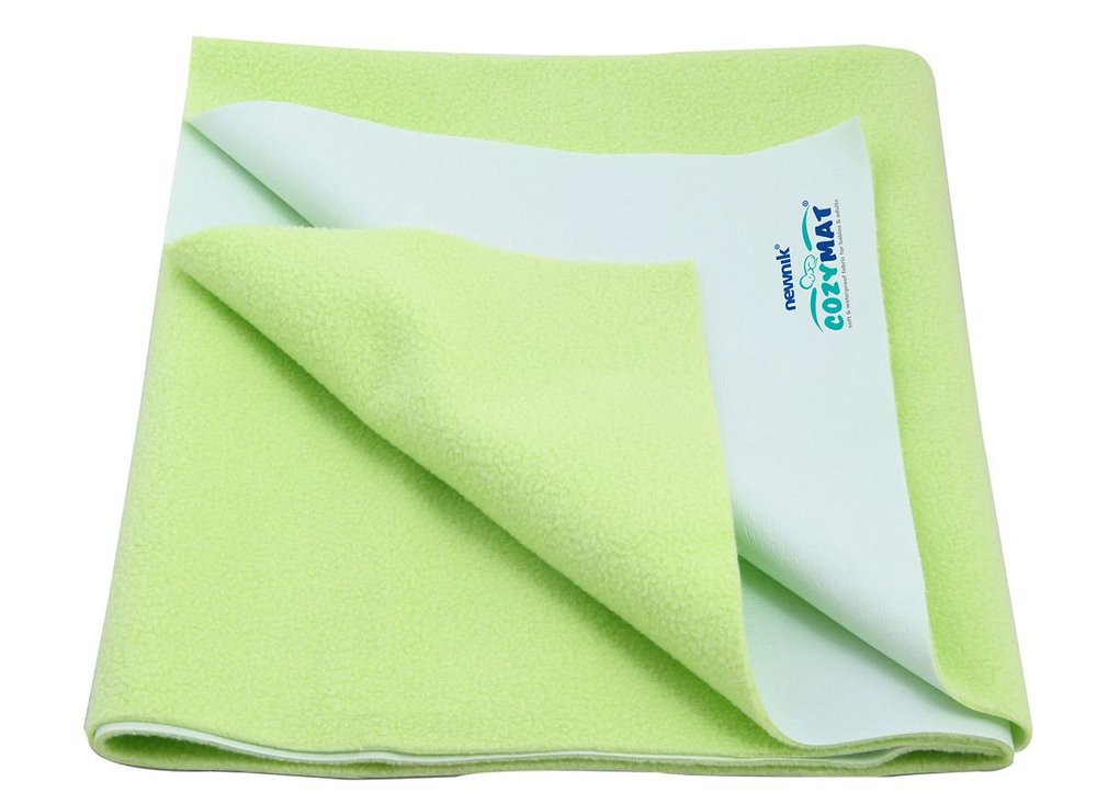 Reusable Underpad Washable Incontinence Bed Pad Overnight Sheet (LEMONGREEN, Single Bed (140cm x 200cm))