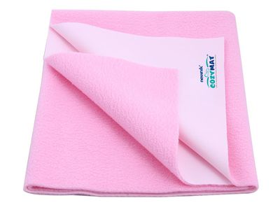 Reusable Underpad Washable Incontinence Bed Pad Overnight Sheet (Pink, Large (140cm x 100cm))