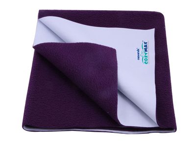 Reusable Underpad Washable Incontinence Bed Pad Overnight Sheet (Plum, Double Bed (200cm x 260cm))