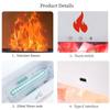 AJUK Aroma Diffuser & Humidifier with Flame Light | Himalayan Salt Therapy, Colorful Night Lamp & Cool Mist | Ideal for Bedroom, Living Room, and Office Electric Essential Oil Diffuser view 2