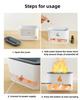 AJUK Aroma Diffuser & Humidifier with Flame Light | Himalayan Salt Therapy, Colorful Night Lamp & Cool Mist | Ideal for Bedroom, Living Room, and Office Electric Essential Oil Diffuser view 4