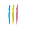 VOIISH Eyebrow and Face Razor - Instant & Painless Hair Removal for Eyebrows, Upper Lip, Chin, Peach Fuzz | Stainless Steel Blade & Firm Grip - Pack of 3 (Color May Vary) view 1