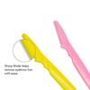 VOIISH Eyebrow and Face Razor - Instant & Painless Hair Removal for Eyebrows, Upper Lip, Chin, Peach Fuzz | Stainless Steel Blade & Firm Grip - Pack of 3 (Color May Vary) view 3