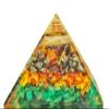 GEMTUB Natural Orgone Gomti Chakra Shree Yantra Pyramid with with Red & White Chirmi Seeds for Wealth, Prosperity, Success (Money Magnet Orgone Pyramid) view 4