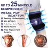 AiricePac Ice Pack for Knee Pain Relief, Reusable Gel Ice Wrap for Injuries, Swelling, Knee Replacement Surgery, Cold Compress Therapy for Arthritis, Meniscus Tear and ACL, Blue view 2