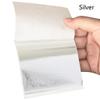 A.K Gold Leaf Sheets, 20 Sheet, 14 by 14,cm Gilding K Gold Foil for Gilding, Resin Art, Decoration Crafting, Paintings, Arts Crafts, Nail Deco,Furniture, Size [ 5.5 ''' 5.5] inches (Shiny Silver) view 3
