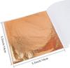 A.K Gold Leaf Sheets, 20 Sheet, 14 by 14,cm Gilding Rose Gold Foil for Gilding, Resin Art, Decoration Crafting, Paintings, Arts Crafts, Nail Deco,Furniture, Size [ 5.5 ''' 5.5] inches (Rose Gold) view 3