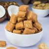 Healthy & Fresh Coconut Chikki | Small Jaggery Coconut Bar | Bellam Kobbari Achu | Kopra Chikki | Jaggery Crispy Coconut Chikki | Coconut Chrush Chikki (1000 Grams) view 2