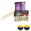 SFU E Com Blast Of Almond With Loaded Of Choco Fills | Diwali Chocolate Gift | Premium Diwali Chocolate With 2 Pieces Matki Diya Hamper | Chocolate Gift Hamper | 1225 view 1