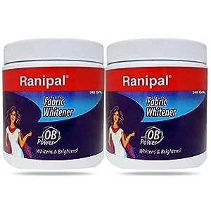 Ranipal Fabric Whitener/Cloth Whitener for Your White and Colored Clothes | Fabric Whitener Powder Detergent - Pack of 2 (80 Gm)