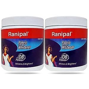 Ranipal Fabric Whitener/Cloth Whitener for Your White and Colored Clothes | Fabric Whitener Powder Detergent - Pack of 2 (80 Gm)