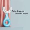 Anasis Toothbrush for Kids with U Shaped Silicone Brush Head for 360 Degree Cleaning Suitable For 2-6 Years, Manual, Heart Design, Multicolor (1) view 3